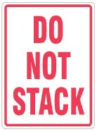 108 x 79mm "Do Not Stack" Labels
